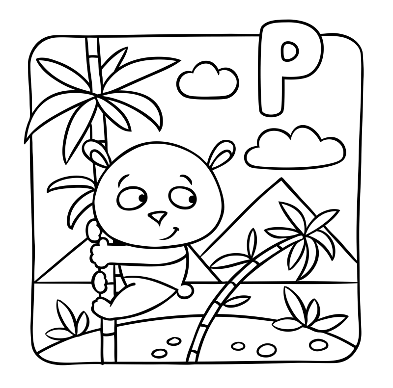字母-动物-P